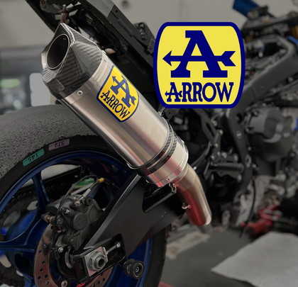 Arrow special parts motorcycle exhaust silencer race track road performance