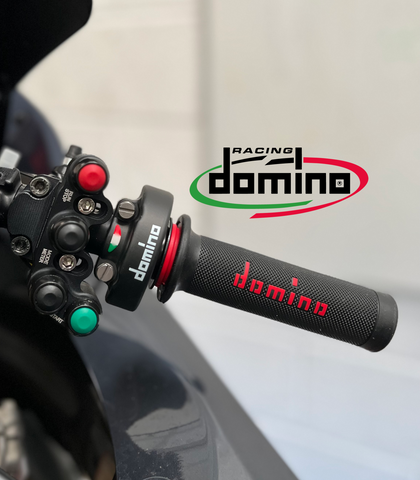 Domino racing motorcycle grips and quick action throttle 