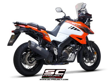 Suzuki V-STROM 1050 XT - 2020 - 2025 – SC-Project Adventure titanium exhaust, matt black
