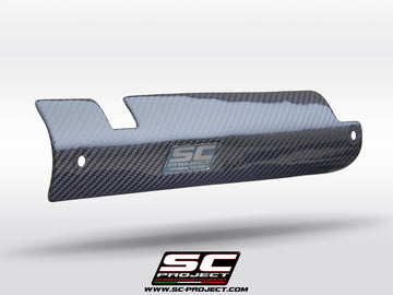 KTM 1290 SUPER DUKE R - 2020 – SC-Project carbon fibre heat shield protection for OEM headers