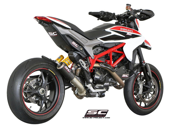 Ducati HYPERMOTARD 821 - 2013 - 2016 – SC-Project CR-T carbon fibre exhaust, low mount