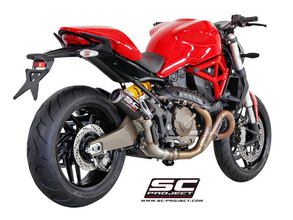 Ducati MONSTER 821 - 2014 - 2017 – SC-Project CR-T carbon fibre exhaust