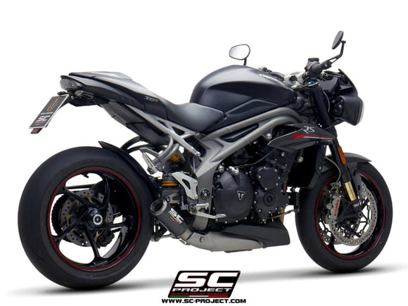 Triumph SPEED TRIPLE 1050 - 2018 - 2020 – SC-Project CR-T carbon fibre exhaust