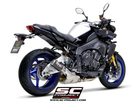 Yamaha MT-10 - 2022 - 2024 – SC-Project CR-T carbon fibre exhaust, with stoneguard grid