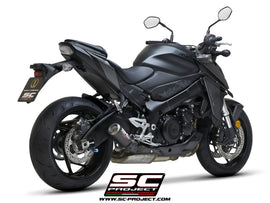 Suzuki GSX-S950 - 2021 - 2023 – SC-Project CR-T carbon fibre exhaust, with stoneguard grid