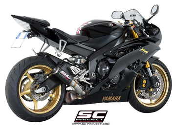 Yamaha YZF R6 - 2006 - 2016 – SC-Project CR-T carbon fibre exhaust, high mount