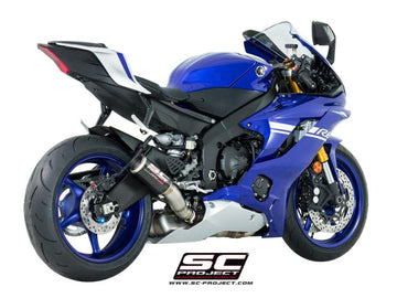 Yamaha YZF R6 - 2017 - 2020 – SC-Project CR-T carbon fibre exhaust, high mount