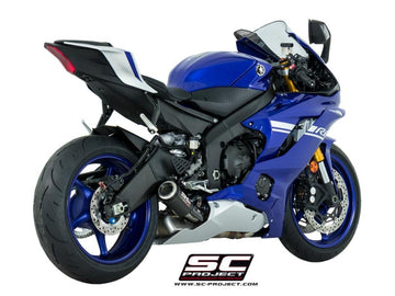 Yamaha YZF R6 - 2017 - 2020 – SC-Project CR-T carbon fibre exhaust, low mount