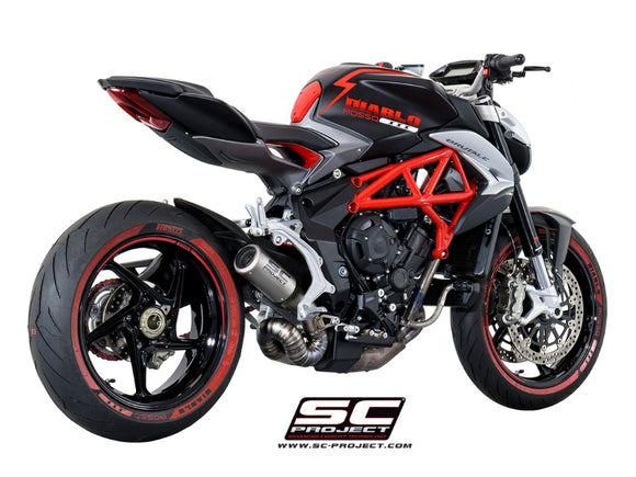 Mv augusta BRUTALE 800 - 2012 - 2015 – SC-Project CR-T titanium exhaust, with welded sector link pipe