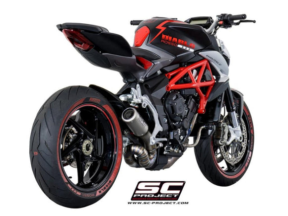 Mv augusta RIVALE – SC-Project CR-T titanium exhaust, with welded sector link pipe