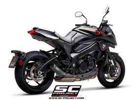 Suzuki KATANA - 2019 - 2020 – SC-Project CR-T titanium exhaust, matt black, with stoneguard grid