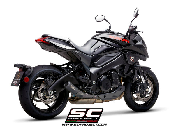 Suzuki KATANA - 2019 - 2020 – SC-Project CR-T titanium exhaust, matt black, with stoneguard grid
