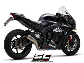 Kawasaki NINJA ZX-10R - RR - 2016 - 2020 – SC-Project CR-T titanium exhaust, with de-cat link pipe