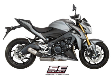 Suzuki GSX-S1000 - 2017- 2020 – SC-Project CR-T titanium exhaust, with stoneguard grid