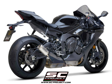 Yamaha YZF R1 - 2020 - 2025 – SC-Project CR-T titanium exhaust, with stoneguard grid