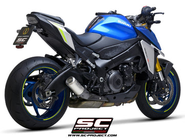 Suzuki GSX-S1000 - 2021 - 2025 – SC-Project CR-T titanium exhaust, with stoneguard grid