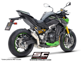 Kawasaki Z900 - 2020 - 2024 – SC-Project CR-T titanium exhaust, with stoneguard grid (WITHOUT carbon fibre heat protection)