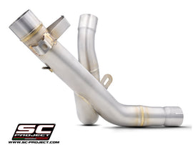 Ducati DESERTX - 2022 - 2025 – SC-Project De-cat link pipe stainless steel, compatible with specific SC-Project range