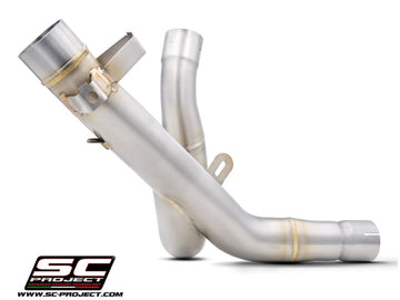 Ducati DESERTX - 2022 - 2025 – SC-Project De-cat link pipe stainless steel, compatible with specific SC-Project range