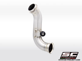 CFMOTO 800MT - 2022 - 2025 – SC-Project De-cat link pipe stainless steel, compatible with specific SC-Project range and OEM exhaust