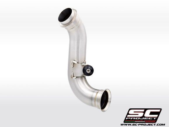 CFMOTO 800MT - 2022 - 2025 – SC-Project De-cat link pipe stainless steel, compatible with specific SC-Project range and OEM exhaust
