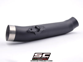 Yamaha TMAX 560 - 2020 - 2021 – SC-Project De-cat link pipe stainless steel, matt black, compatible with SC-Project headers