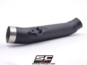 Yamaha TMAX 560 - 2020 - 2021 – SC-Project De-cat link pipe stainless steel, matt black, compatible with SC-Project headers