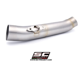 Yamaha TMAX 560 - 2020 - 2021 – SC-Project De-cat link pipe stainless steel, compatible with SC-Project headers