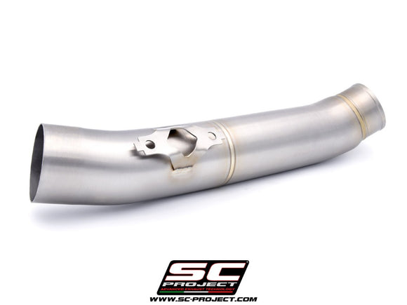 Yamaha TMAX 560 - 2020 - 2021 – SC-Project De-cat link pipe stainless steel, compatible with SC-Project headers