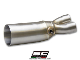 Yamaha TMAX 530 - 2017 - 2019 – SC-Project De-cat link pipe stainless steel, compatible with SC-Project headers