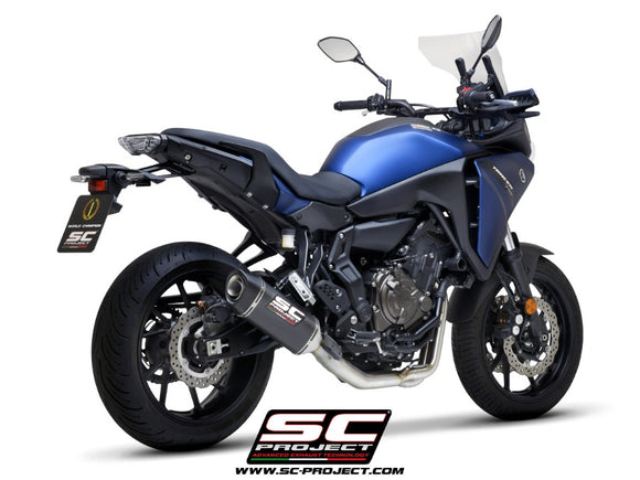 Yamaha TRACER 700 - 2020 – SC-Project 2-1 Stainless steel full exhaust system, with SC1-S carbon fibre exhaust