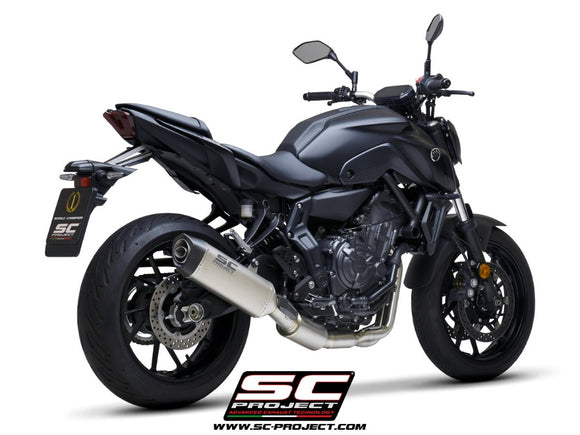 Yamaha MT-07 - 2021 - 2024 – SC-Project 2-1 Stainless steel full exhaust system, with SC1-S titanium exhaust