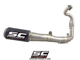 Honda NSF250R – SC-Project 1-1 Titanium full exhaust system, with CR-T carbon fibre exhaust
