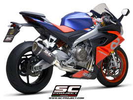 Aprilia RS 660 - 2020 - 2024 SC-Project 2-1 Stainless steel full exhaust system, with SC1-R carbon fibre exhaust