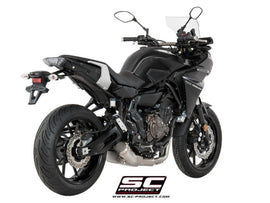 Yamaha TRACER 700 - 2016 - 2020 – SC-Project 2-1 Stainless steel full exhaust system, with Conico 70s stainless steel exhaust
