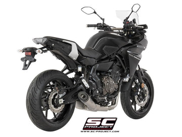 Yamaha TRACER 700 - 2016 - 2020 – SC-Project 2-1 Stainless steel full exhaust system, with S1 titanium exhaust