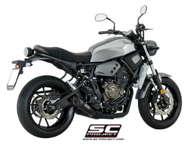 Yamaha MT-07 - 2017 - 2020 – SC-Project 2-1 Stainless steel full exhaust system, with S1 titanium exhaust, matt black