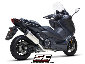 Yamaha TMAX 560 - 2020 - 2021 – SC-Project 2-1 Stainless steel full exhaust system, with SC1-R titanium exhaust