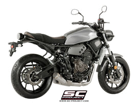 Yamaha XSR 700 - 2016 - 2020 – SC-Project 2-1 Stainless steel full exhaust system, with Conico 70s stainless steel exhaust