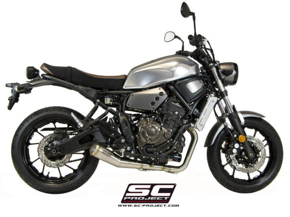 Yamaha MT-07 - 2013 - 2016 – SC-Project 2-1 Stainless steel full exhaust system, with Conico 70s stainless steel exhaust, matt black