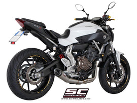 Yamaha MT-07 - 2013 - 2016 – SC-Project 2-1 Stainless steel full exhaust system, with Conic stainless steel exhaust
