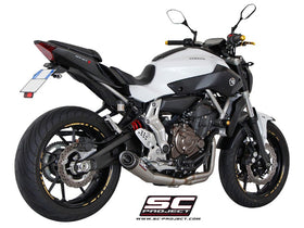 Yamaha MT-07 - 2013 - 2016 – SC-Project 2-1 Stainless steel full exhaust system, with Conic stainless steel exhaust