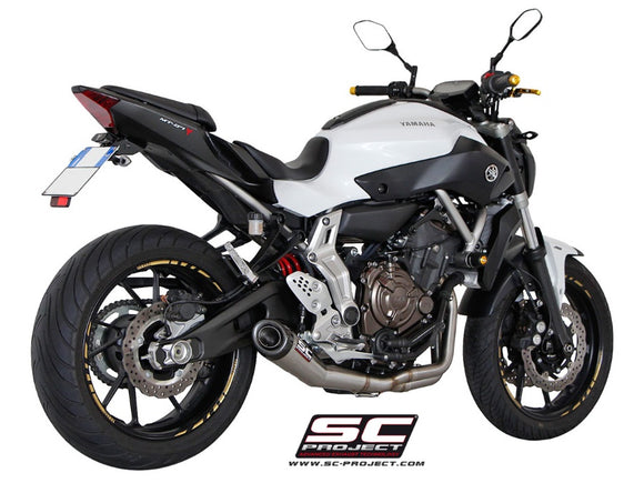 Yamaha MT-07 - 2013 - 2016 – SC-Project 2-1 Stainless steel full exhaust system, with Conic stainless steel exhaust