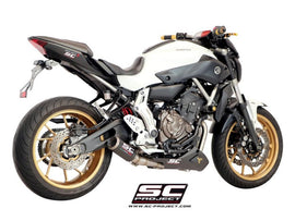 Yamaha MT-07 - 2013 - 2016 – SC-Project 2-1 Stainless steel full exhaust system, with CR-T carbon fibre exhaust