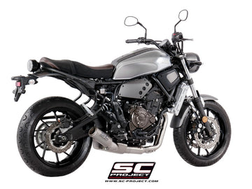 Yamaha XSR 700 - 2016 - 2020 – SC-Project 2-1 Stainless steel full exhaust system, with CR-T titanium exhaust