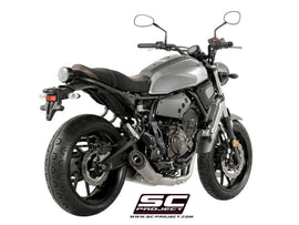 Yamaha XSR 700 - 2016 - 2020 – SC-Project 2-1 Stainless steel full exhaust system, with S1 titanium exhaust