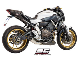 Yamaha MT-07 - 2013 - 2016 – SC-Project 2-1 Stainless steel full exhaust system, with S1 stainless steel exhaust