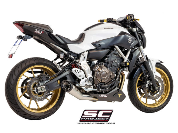 Yamaha MT-07 - 2013 - 2016 – SC-Project 2-1 Stainless steel full exhaust system, with S1 stainless steel exhaust