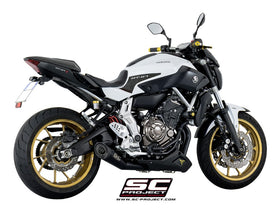 Yamaha MT-07 - 2013 - 2016 – SC-Project 2-1 Stainless steel full exhaust system, with S1 stainless steel exhaust, matt black