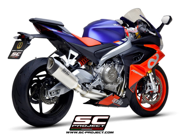 Aprilia RS 660 - 2020 - 2024 SC-Project 2-1 Stainless steel full exhaust system, with SC1-R titanium exhaust